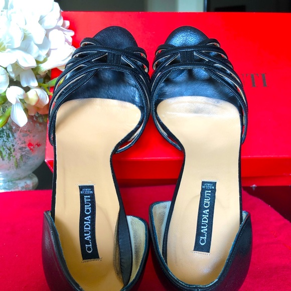 Gently used Claudia Ciuti 7.5 peeptoe heels - Picture 4 of 12